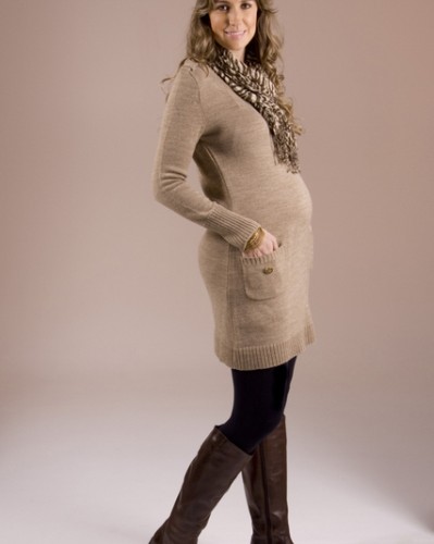 vestido inverno gestante