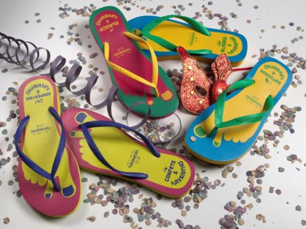 A nova coleção com a linha Havaianas carnaval 2013 deixará sua folia ainda mais confortável e interessante (Foto: Divulgação) 