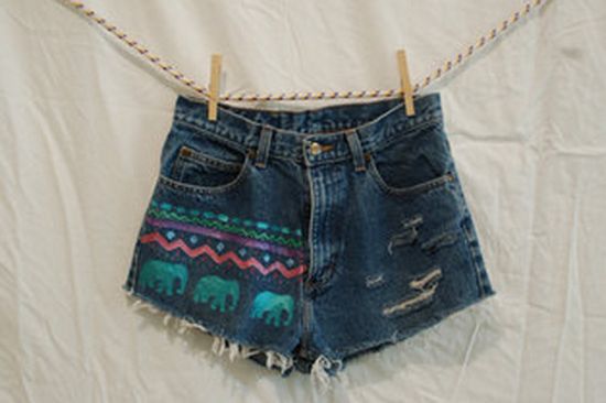 Shorts Customizados 2 Shorts Jeans Customizados