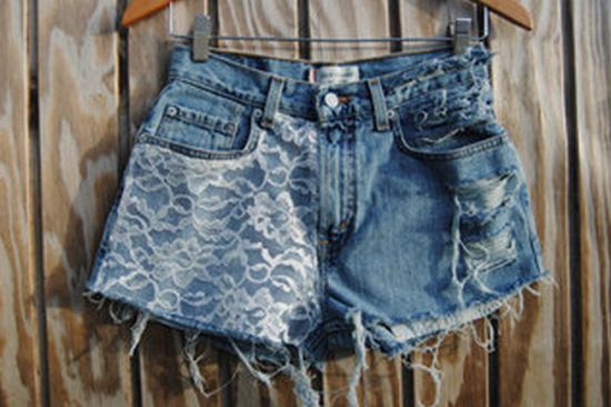 Shorts Jeans Customizados 2 Shorts Jeans Customizados