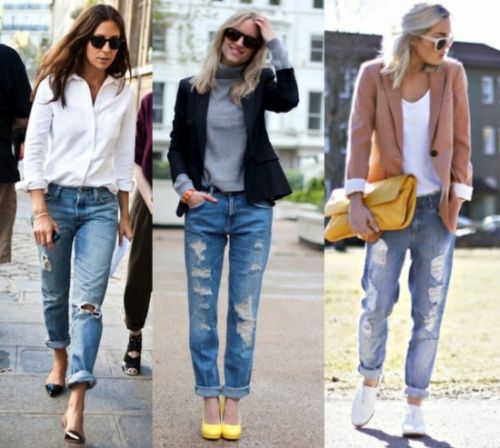 A moda destroyed jeans não é tão atual, porém pode ser repaginada se você investir em peças de estilos diferentes para usar junto (Foto: Divulgação)