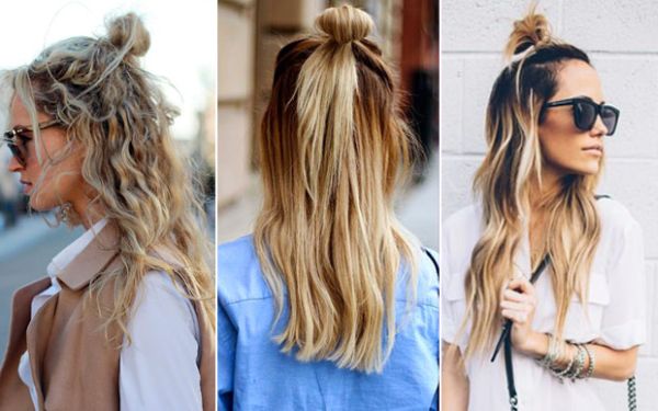 Invista na tendência half bun, com coque semipreso (Foto: capricho.abril.com.br) 