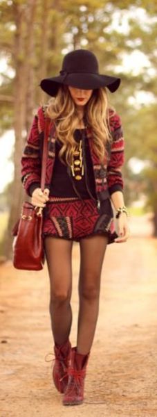 Invista já na moda boho chic inverno 2016 e arrase por onde passar (Foto: pinterest.com) 