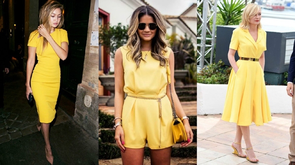 looks de Réveillon amarelo