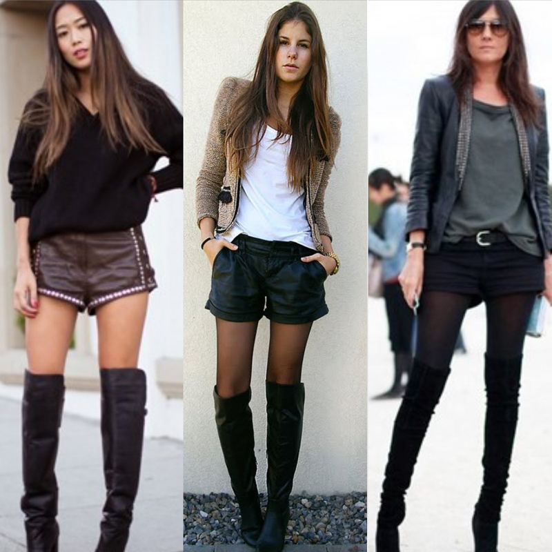 looks com botas e short