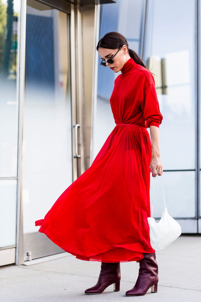 vestido vermelho 2018 