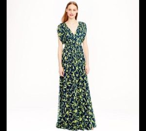 vestido longo florido
